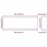 Нишата за душ Черно 90 x 30 x 9.5 см Неръждаема стомана