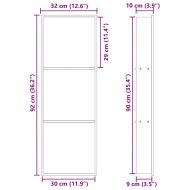 Нишата за душ Бяло 90 x 30 x 9.5 см Неръждаема стомана