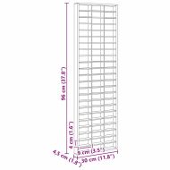 Витрина за показване Кафяво 30 x 4.5 x 96 см Инженерно дърво
