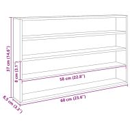 Дървен дисплей случай за колекционери Кафяво 60 х 8.5 х 37 см