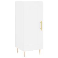 Висок шкаф, бял, 34,5x34x180 см, инженерно дърво