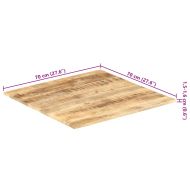 Плот за маса, мангово дърво масив, 15-16 мм, 70x70 cм