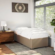 Рамка за легло, капучино, 90x200 см, изкуствена кожа