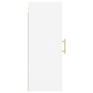 Стенен шкаф бял 34,5x34x90 см