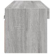 ТВ шкаф с LED осветление, сив сонома, 60x30x30 см