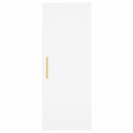 Висок шкаф, бял, 34,5x34x180 см, инженерно дърво