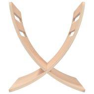 Дървена поставка за списания, подова, натурална