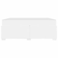 Рамка за легло с матрак Бяло 180 x 200 cm текстил