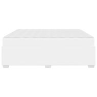 Рамка за легло с матрак Бяло 180 x 200 cm текстил