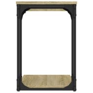 Странична маса, дъб сонома, 50x35x52 см, инженерно дърво