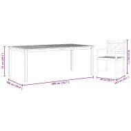 Комплект за хранене в градината 7 pcs Кафяво