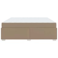 Рамка за легло с матрак Капучино 200 x 200 cm текстил