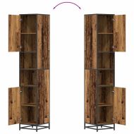 Комплект мебели за баня с рафт Старо дърво 35 x 37,5 x 188,5 см