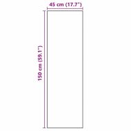 Килим за кухня Бяло 150 x 45 см Кадифе