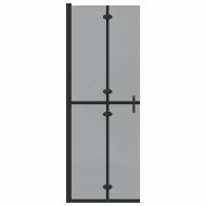 Стена на душ с влизане Черно и тъмнопрозрачно 70 x 190 cm