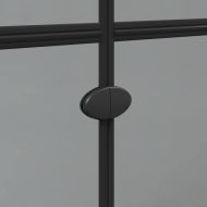 Стена на душ с влизане Черно и тъмнопрозрачно 70 x 190 cm