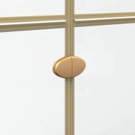 Стена на душ с влизане Златисто и прозрачно 70 x 190 cm