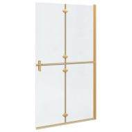 Стена за душ с влизане Златист 110 x 6,5 x 190 см
