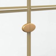 Стена на душ с влизане Златисто и прозрачно 120 x 190 cm