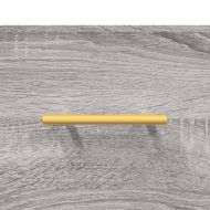 Висок шкаф, сив сонома, 34,5x34x180 см, инженерно дърво