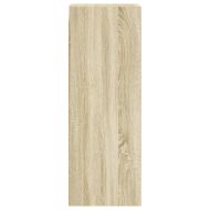 Стенен шкаф със стъклени врати, дъб сонома, 35x37x100 см