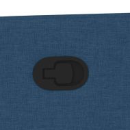 Изправящ реклайнер стол, син, текстил