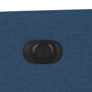 Електрически масажен стол реклайнер, син, текстил