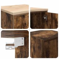 гаражни шкафове, 2 бр, опушен дъб, инженерно дърво