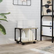 Стойка принтер 2 нива сонома дъб 41x28x33,5 см инженерно дърво