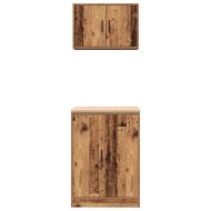 гаражни шкафове, 2 бр, старо дърво инженерно дърво