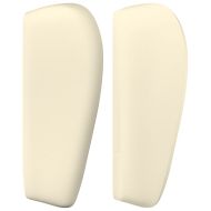 Горна табла с уши, кремава, 93x23x78/88 см, изкуствена кожа