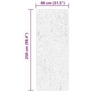 Килим HUARTE с къс косъм, мек и миещ се, горско зелен 80x250 см