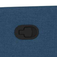 Изправящ масажен реклайнер стол, син, текстил