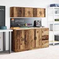 гараж стена кабинет старо дърво инженерна дървесина