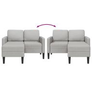 Двуместен диван с шезлонг в L-образна форма 125 cm плат