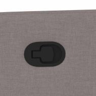 Изправящ реклайнер стол, таупе, текстил