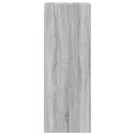 Стенен шкаф със стъклени врати, сив сонома, 35x37x100 см