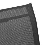 Стифиращи градински столове, 4 бр, черни, тъкан textilene