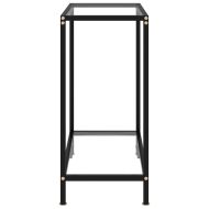 Конзолна маса, прозрачна, 60x35x75 cм, закалено стъкло