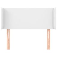 Горна табла за легло, розова, 83x16x78/88 см, изкуствена кожа