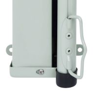 Прибираща се дворна странична тента, 180x300 см, черна