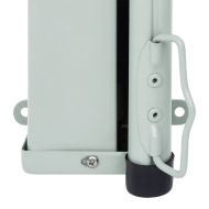 Прибираща се дворна странична тента, 180x500 см, сива