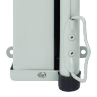 Прибираща се дворна странична тента, 220x300 см, черна