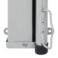 Прибираща се дворна странична тента, 220x500 см, червена