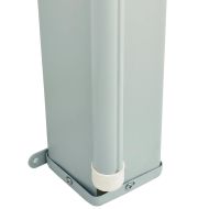 Прибираща се дворна странична тента, 117x600 см, кремава