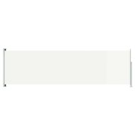 Прибираща се странична тента за двор, 180x600 см, кремава