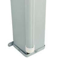 Прибираща се странична тента за вътрешен двор 180x600 см кафява