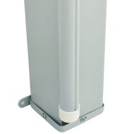 Прибираща се дворна странична тента, 200x600 см, синя