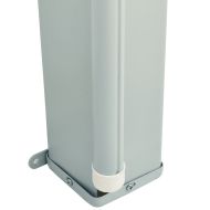 Прибираща се странична тента за двор, 200х600 см, червена