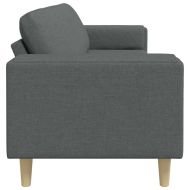 Комплект дивани Тъмносив текстил